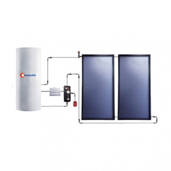 Split Flat Plate Solat Water Heater System